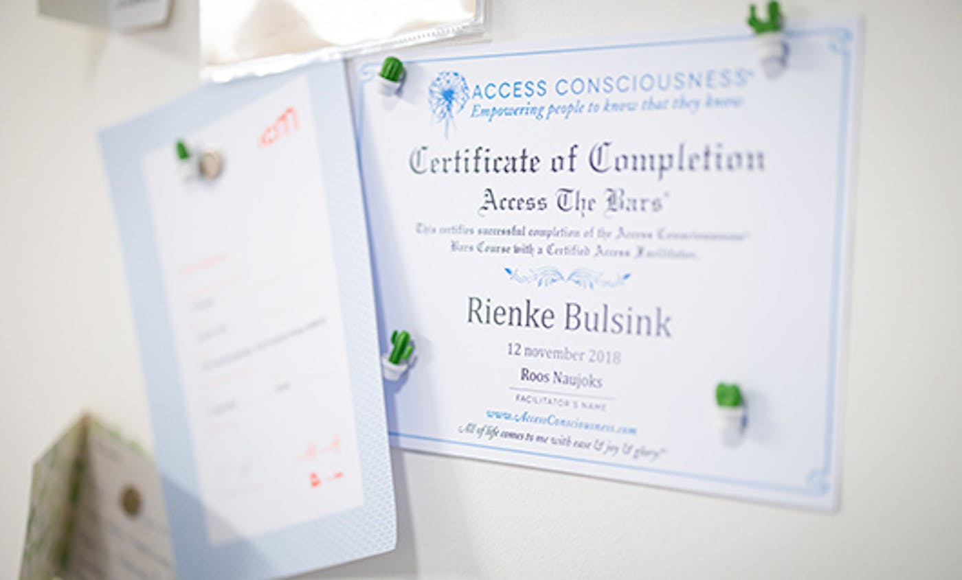 Certificaat van Rienke