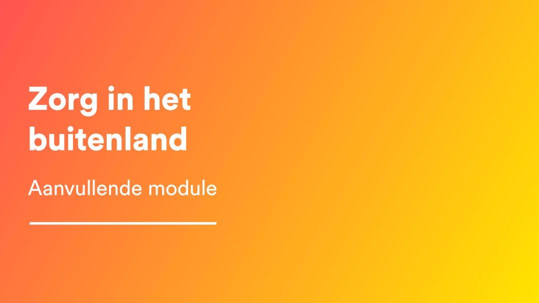 Zorg in het buitenland