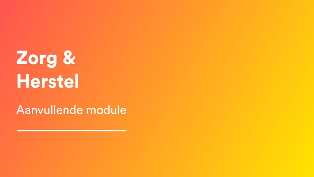 Zorg en herstel